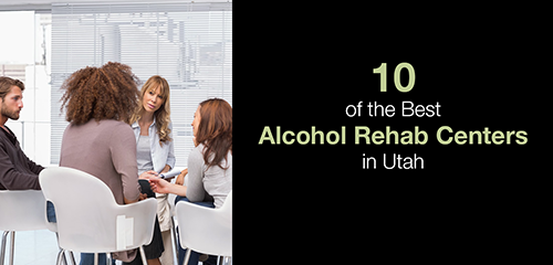 A small group therapy session on "10 of the Best Alcohol Rehab Centers in Utah" ad