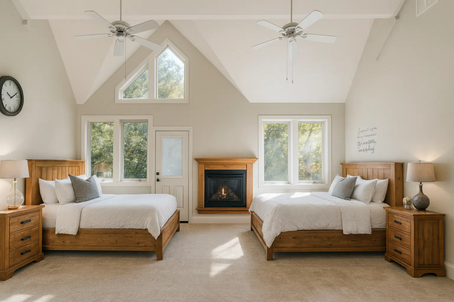 Comfortable bedroom at Alpine Recovery Lodge for residential treatment