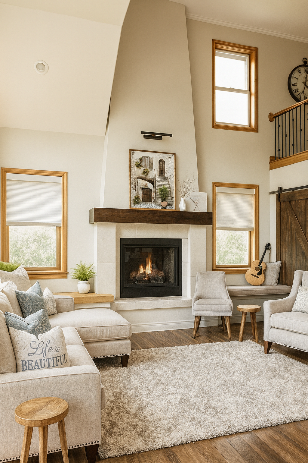 Cpmfortable, welcoming living space at Alpine Recovery Lodge in Utah